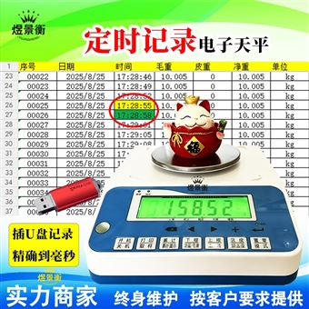 YJH-A导出报表电子秤高精度 插U盘电子秤自动统计
