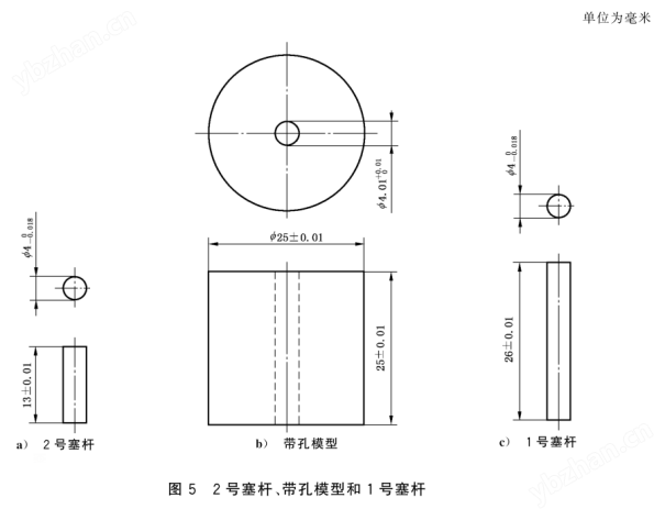圓柱形牙科銀汞合金試樣的模具 測試穩(wěn)定