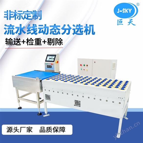 大量程噴碼稱重報警剔除檢重秤動態復檢秤