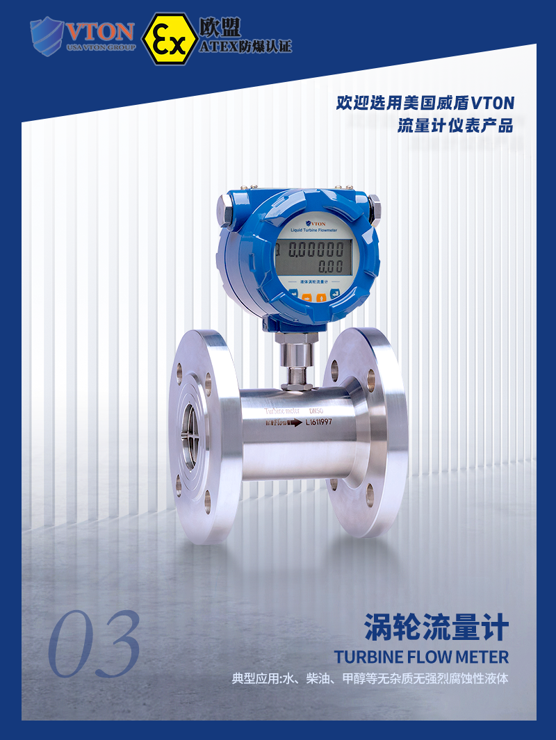 美国威盾VTON进口流量计获得隔爆型ATEX防爆认证——为用户的测量保障
